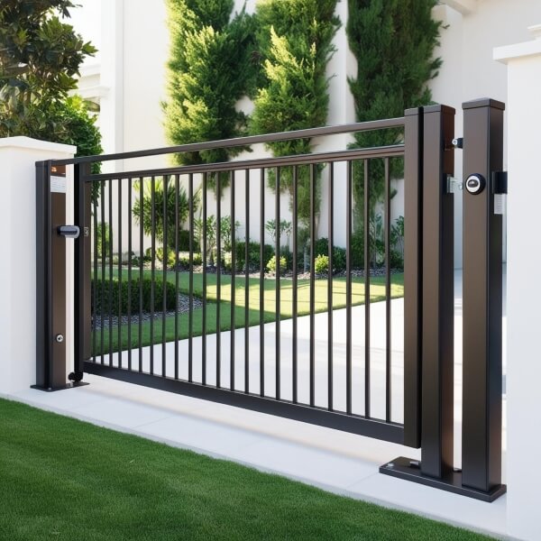 Automatic electric swing gate installed by Auto Gate Guys Adelaide, offering reliable security and easy access.